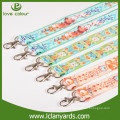 Correa de lanyard de transferencia de calor personalizada de impresión personalizada para la decoración del partido